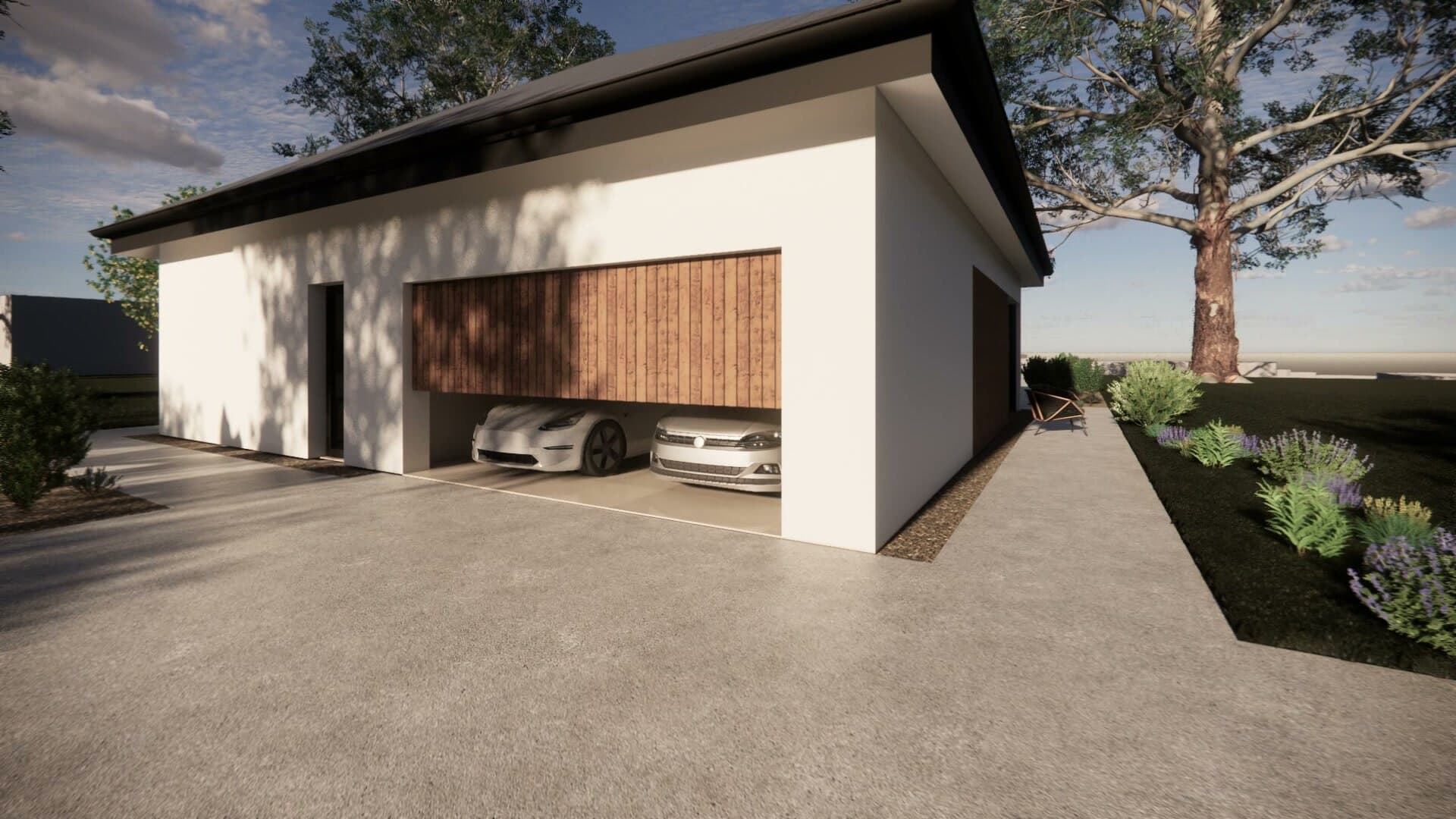 Il box di Villa Aura visto dall'esterno
